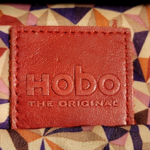 HOBO The Original VTG Black Leather Makeup Bag With Mirror & Kisslock Fastener - Picture 4 of 7